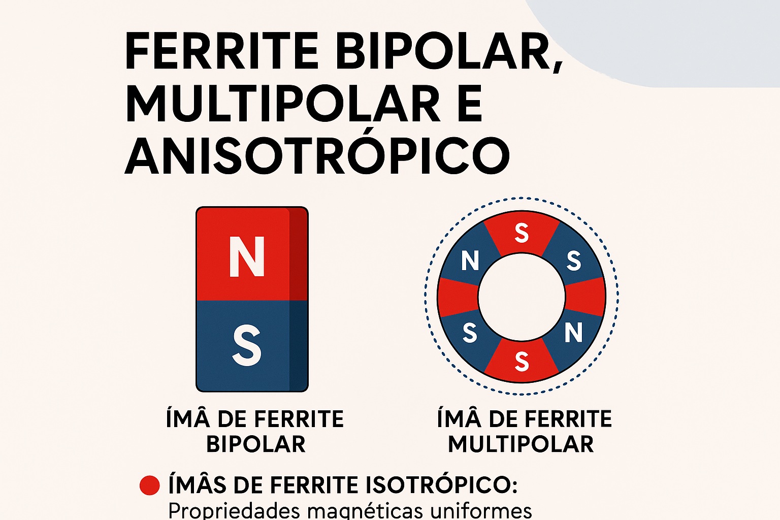 Ferrite bipolar, multipolar e anisotropico